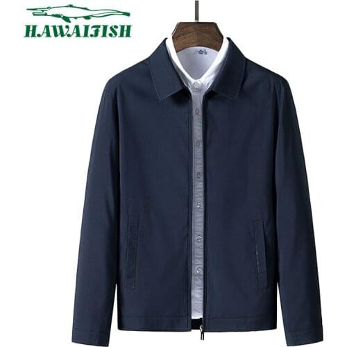 Hawaifish brand mens Jacket high-end business casual new spring and autumn thin coat high quality fashion jaqueta masculina