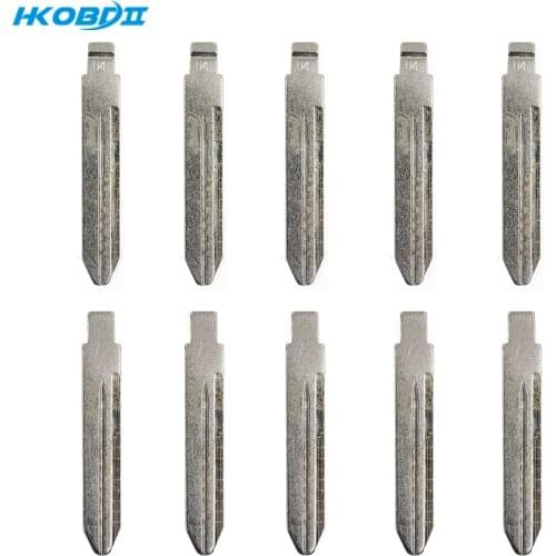 HKOBDII 10/50/100pcs CY24 for Chrysler Uncut #04 NO.04 Blade 04 2-in-1 LiShi Blank Car Key Blade with Scale With Marks