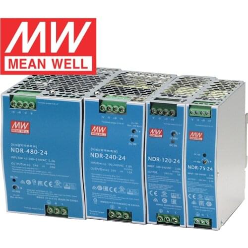 Mean Well NDR-240-24 24V 10A 240W meanwell High Quality DC Single Output Industrial DIN Rail Power Supply