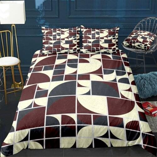 Abstract Geometric Pattern Bedding Set For Bedroom Soft Bedspreads For Double Bed Home Duvet Cover Quality Quilt Cover