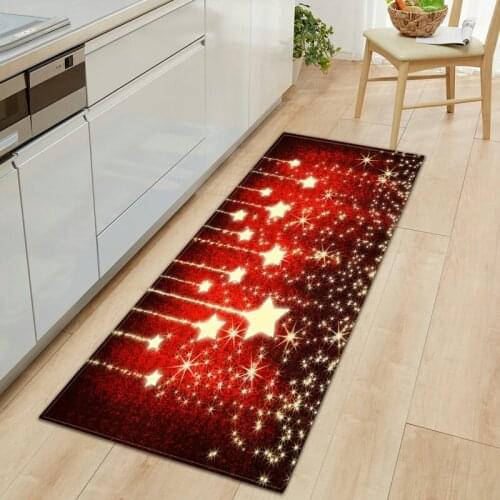Kitchen Mat Christmas Decoration Carpet in the Living Room Home Bath Mat Welcome Doormat Entrance Bedroom Children Floor Rug