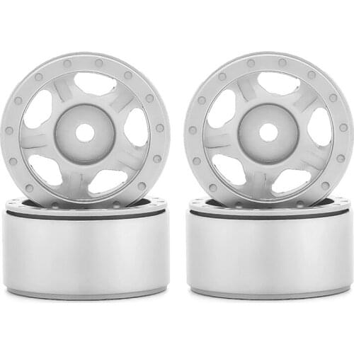 4PCS Metal Wheel Hub Rim for Axial SCX24 90081 AXI00001 1/24 RC Crawler Car Upgrade Parts Accessories