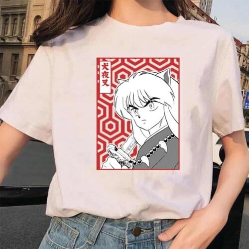 Cartoon Shaman King Tshirt Anime Inuyasha T Shirt Women Kawaii Summer Tops Toilet Bound Hanako Kun Graphic Tees Female