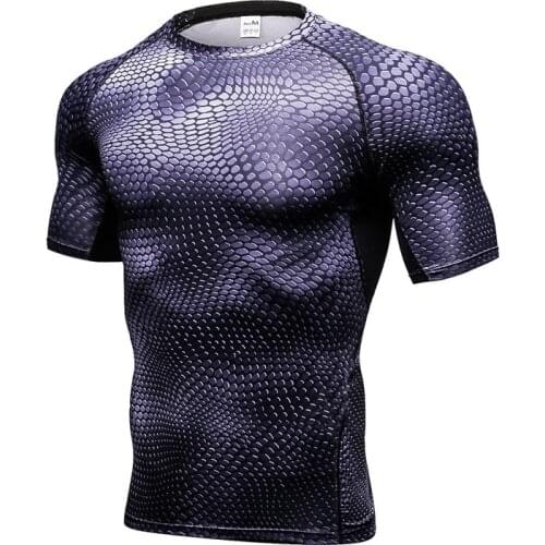 MMA Training Short sleeve Mens Tactics shirt Bodybuilding T-shirt Sweat Quick drying Summer outdoor jogger Running T-shirt 4XL