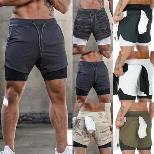 Men Shorts Jogging Running Gym Sports Short Breathable Fitness Exercise 2021 New Fashion