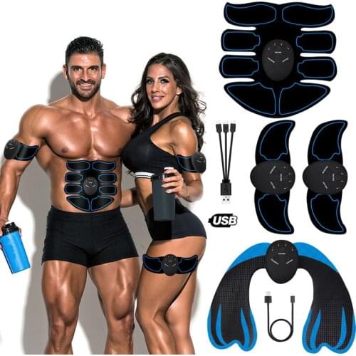 Muscle Toner Abdominal Toning Belt EMS ABS Toner Body Muscle Trainer Wireless Portable Unisex Fitness Training Gear