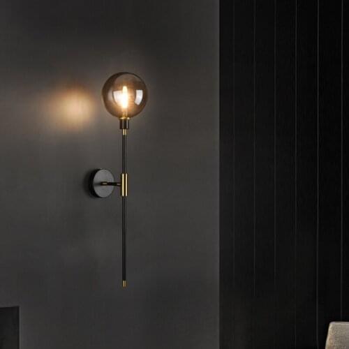 Nordic living room bedroom wall lights bedside creative personality corridor aisle LED light modern minimalist molecular light