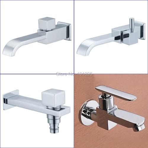 Wall Mounted 1/2 Thread Chrome Finishing Brass Cold Water Tap L17098