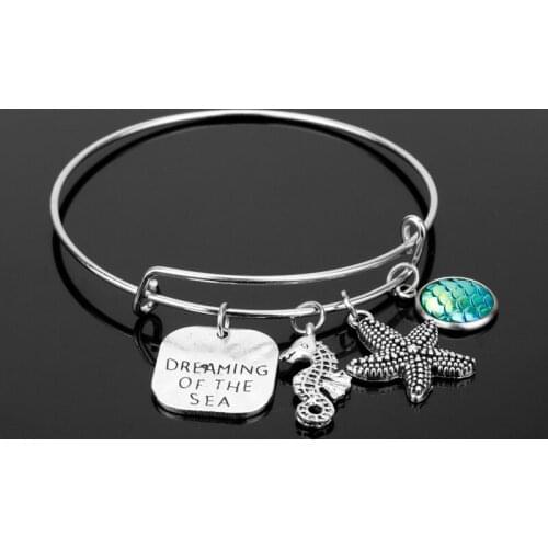 MQCHUN 2018 New Fashion Retro Bohemia Bracelet Fish scales Seahorse Beach Jewelry Simple For Women Bracelet -25