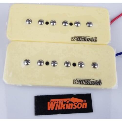 New Wilkinson MW90 1Set 2 Pcs Cream P90 Soap bar Single Coil Neck and Bridge Electric Guitar Humbucker Pickups