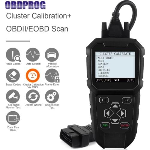 OBD 2 Cluster Correction OBD2 Scanner Cluster Calibration Tools Cluster Adjust Diagnostic Tools OBDPROG MT401