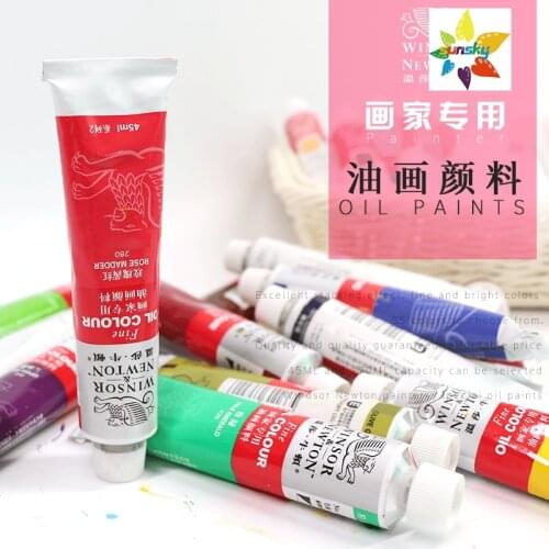 Original WINSOR＆NEWTON Painters professional Fine oil color Colorful and Exquisite Tubular 45 ml 55 colors single Self selected