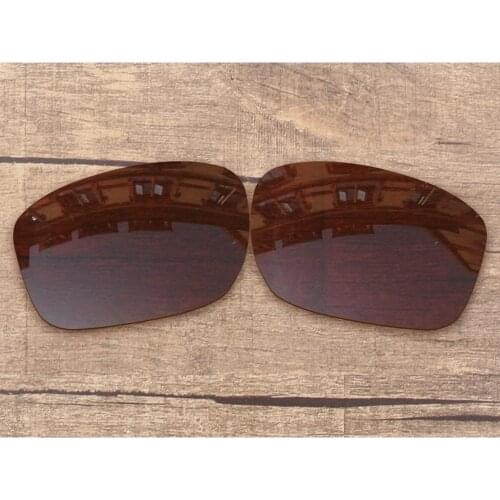 Vonxyz Bronze Brown Polarized Replacement Lenses for-Oakley Sliver Frame