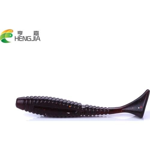 HENGJIA 7.5CM 5.5G Soft Shrimp Fishing Lure Isca Artificial Plastic Soft Silicone Fishing Tackle Swim Bait leurre souple
