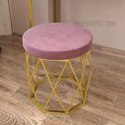 Nordic Dressing Stool Light Luxury Makeup Stool Dressing Table Stool Net Red Nail Chair Girl Cute Bedroom Ins Stool