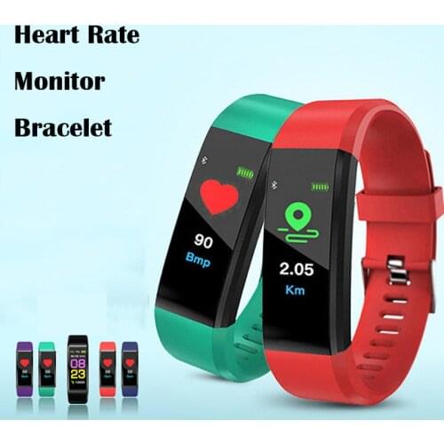 115plus Smart Bracelet Message Reminder Waterproof Blood Pressure Heart Rate Monitor Bluetooth Sports Watch For Adult Children