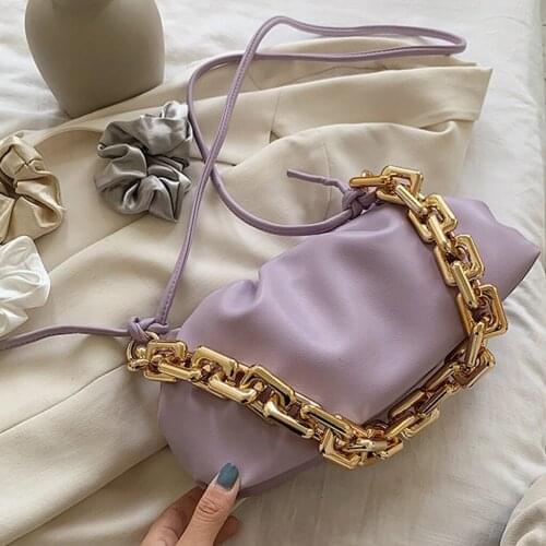 Womens Dumpling Bag Shoulder Handbag Trendy Cloud Crossbody Chain Pouch Tote Bags Evening Dress Purse