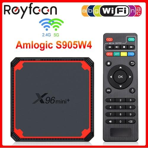 X96 Mini Plus TV Box Android 9.0 Amlogic S905W4 Quad Core A53 Dual Wifi H.265 4K Support Google Youtube X96mini Media Player