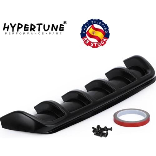 High Quality Car Spoiler Chassis Fin Shark Fin Type Bending Insert Rear Bumper Lip Diffuser Universal ABS Shark Diffuser