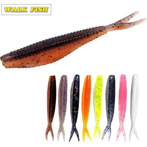 Walk Fish 60mm 1.5g Easy Shiner Soft Lure Fishing Wobblers Fishing Lure Silicone Bait Double Color Carp Artificial Bait Swimbait