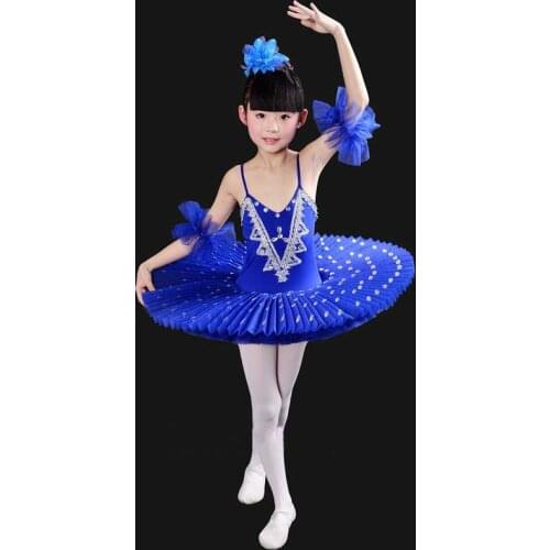 Girls Leotard Ballet Dance Dress White Swan Lake Costume Ballerina Dress Kids Ballet Dance Performane Dress Children Ballet Tutu