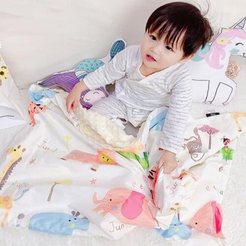 1pc Newborn Baby Summer Soft Soothing Peas Blankets Supplies Quilts Cartoon Cool Mesh Quilts Air Conditioning Blanket For Baby