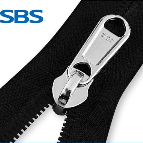 20m/lot SBS Continuous Zipper Chain Tape Nylon Coil with Pull Slider Luggage Pack Suitcase Sleeping Bag Tent Sewing Accessories