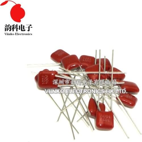 1000pcs CBB Polypropylene film capacitor pitch 5mm 10mm 15mm 100V 1000V 1600V 1nF 2.2nF 3.3nF 4.7nF 10nF
