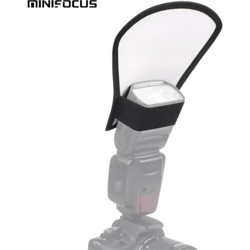 2-in-1 Two-Sides Flash Reflector Diffuser Softbox Silver / White for Canon Nikon Pentax Yongnuo Speedlite Accessories Universal