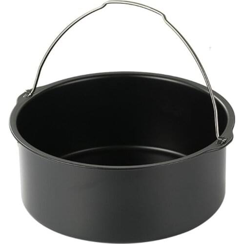 6/7/8'' Non Stick Cake Mold Baking Tray Pan Round Roasting Basket Bakeware Mould Air Fryer Accessories