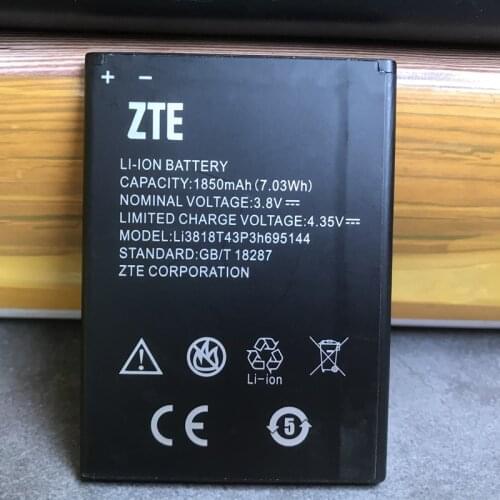 Original 1850mAh Li3818T43P3h695144 Battery For ZTE V830w Kis 3 Max / Blade G Lux Batteries