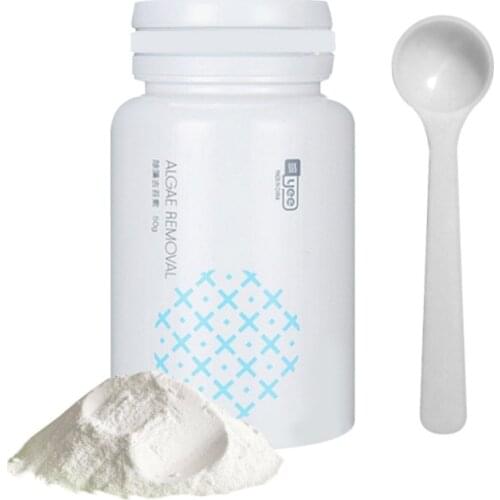 Fish Tank Moss Removal Algae Aquarium Algaecide Aquatic Removal Powder Control Detergent Purification Water Cleaning With Spoon