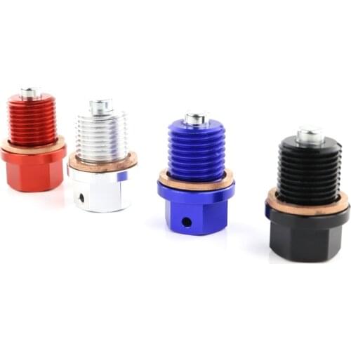 Billet Aluminum M14x1.5 Magnetic Oil Drain Plug Bolt For Honda NTV 650 SHADOW 750 TRANSALP Goldwing GL1100 1000 1200 1500 1800