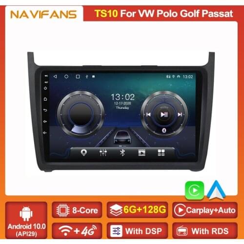 ROM 6+128G Android 11 Car GPS Radio For VW Volkswagen POLO sedan 2008-2020 Multimedia Video Player Navi DSP With Accessories BT