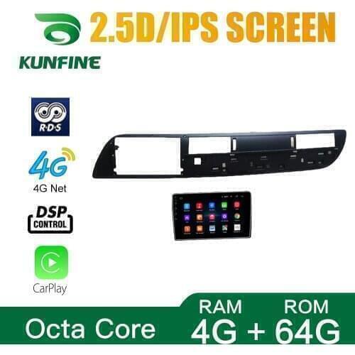 Car Radio For Citroen C5 2013-2016 Android Core Octa 10.0 Car DVD GPS Navigation Player Deckless Car Stereo Headunit