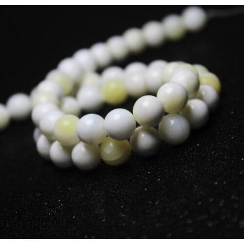 Natural White Gold Stripes Tridacna Stone Beads For Jewelry Making DIY Bracelet Necklace 6 8 1012mm Strand 15.5' Wholesale