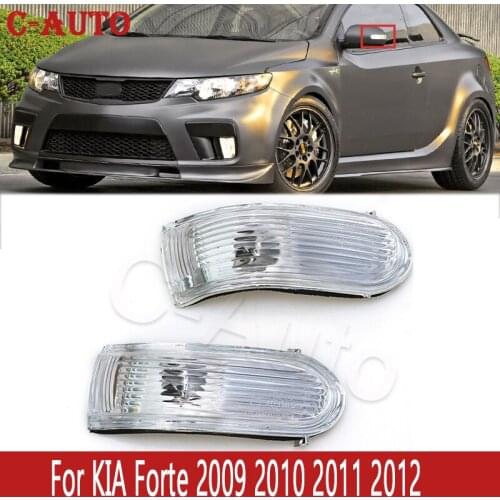 C-Auto 1pair Rearview Mirror Turn Signal Light Side Mirror Indicator Blinker Repeater For KIA Forte 2009 2010 2011 2012