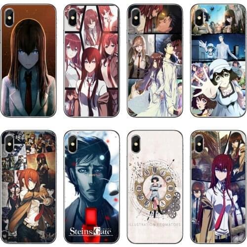 Steins Gate Anime Silicone Phone Case For Xiaomi Redmi 9T 9C 9A 7 7A K20 6 6A S2 Redmi Note 9S 9T 9 8 8T 7 6 5A Pro