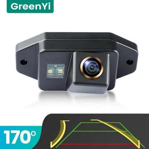 GreenYi Trajectory 170° AHD Car Rear View Camera for Toyota Prado Land Cruiser 120 Night Vision Reverse Reversing 4 pin Vehicle
