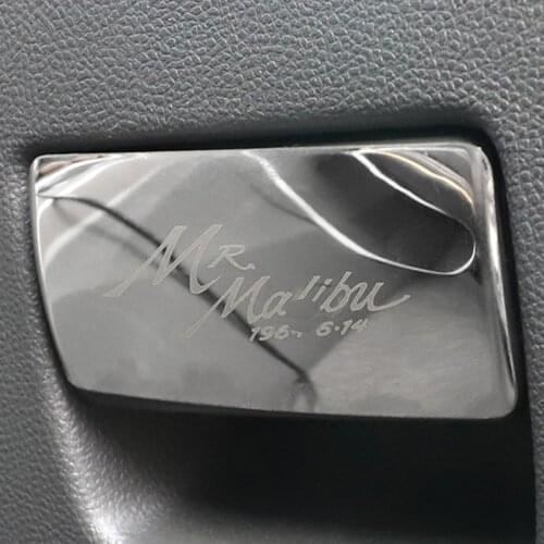 Car interior glove box compartment handle trim moulding sticker For Chevrolet Malibu XL 2016 2017 2018 2019