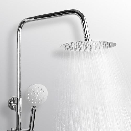 Round and Square Rainfall Shower Head Ultra-thin Shower Heads Handheld Top Bathtub Sprayer Stainless Steel