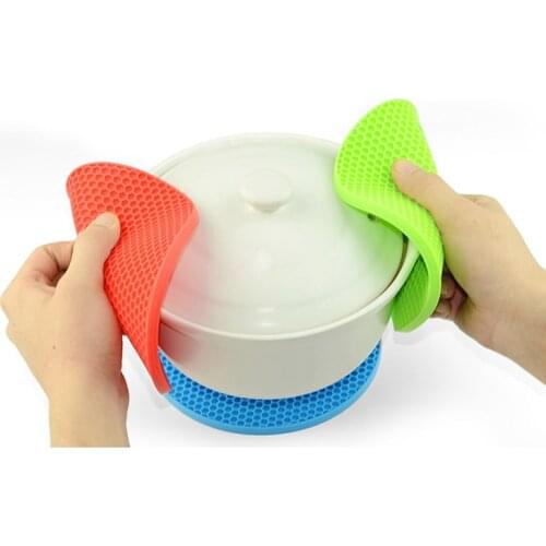 18/14cm Round Heat Resistant Silicone Mat Drink Cup Coasters Non-slip Pot Holder Table Placemat Kitchen Accessories Onderzetters