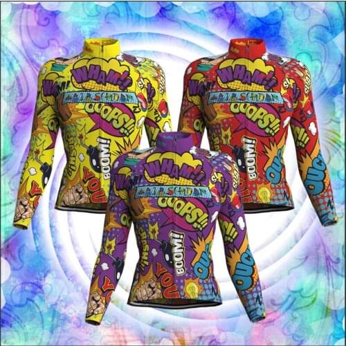 LairschDan Autumn Ladies Long Sleeve Cycling Jersey Tops Women Bicycle Clothing Summer Funny Bike Jersey Blusa Ciclismo Feminina