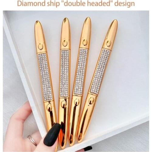 Small Gold Bar Double-headed Eyebrow Pencil Waterproof Sweat-proof Long-lasting Non-smoothing Beginner Style TSLM1
