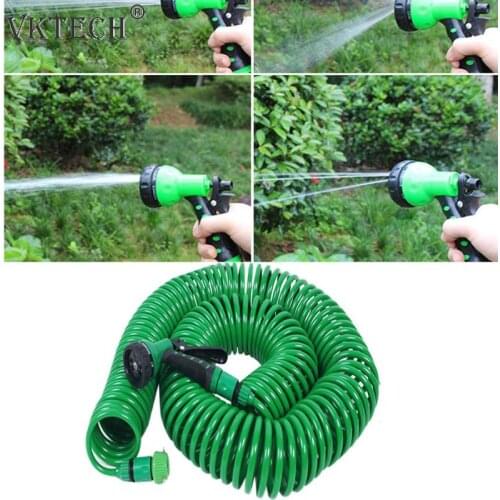 Expandable Garden Hose Pipe Watering Spray Gun for Car Lawn Irrigation Kit Flexible Water Hose Car Washer Garden Watering Tools