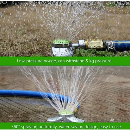 3 Pack Sprinklers Circle Pattern Spot Sprinkler Lawn Garden Rotating Water Adjustable 360 Degree Pattern Sprinkler Head