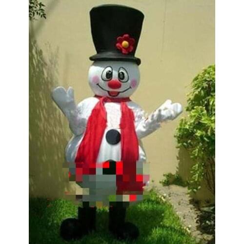 Xmas Hat snowman Mascot Costume Suits Cosplay Party Game Fancy Dress Outfits Advertising Promotion Carnival Halloween Parade New