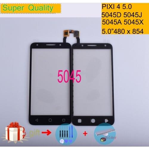 For Alcatel One pixi 4 4G 5045 OT5045 5045A 5045D 5045G 5045J Touch Screen Panel Sensor Digitizer Front Glass Touchscreen 5045X