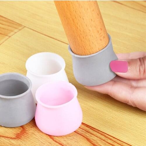 16pc Table Chair Leg Silicone Cap Pad Furniture Table Feet Cover Floor Protector Non-slip Table Chair Mat Caps Foot Protection