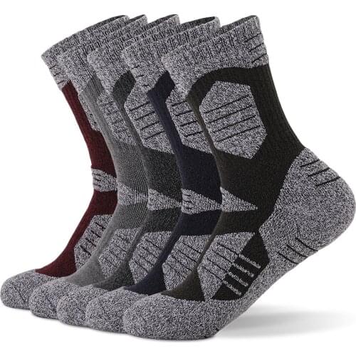 2 Pairs/Lot Winter Thermal Skiing Socks Men Outdoor Sports Snowboard Socks Comfortable Cycling Hiking Socks EU39-47